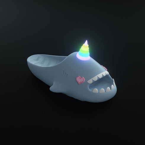 Sharkicks Pro - Unicornio, Ojos de Corazón Pixelados